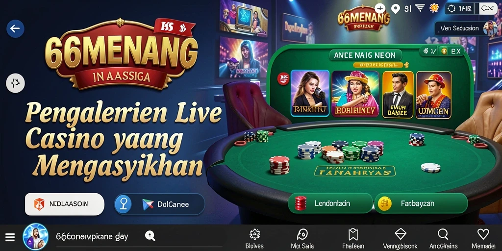 Gameplay seru dan interaktif di 66MENANG Live Casino.