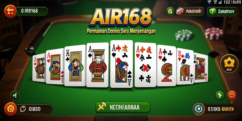 Tangkapan layar gameplay seru AIR168 dalam permainan Domino.