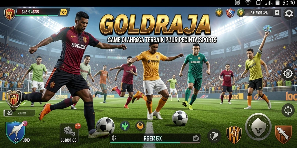 Screenshot gameplay <strong>GOLDRAJA</strong> yang menampilkan aksi seru dalam olahraga.