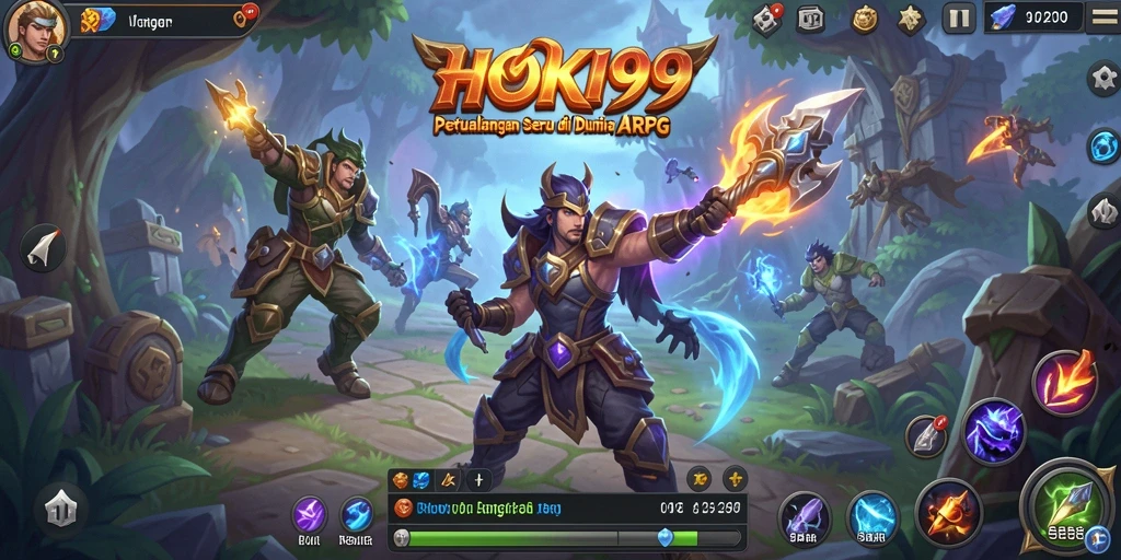 Gameplay ARPG menegangkan di HOKI99 dengan pertarungan yang seru.