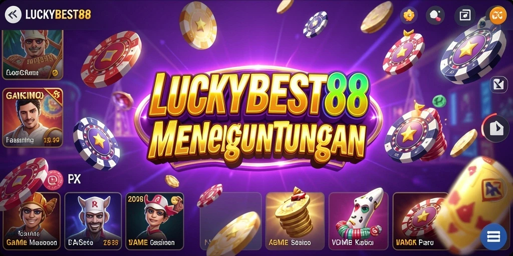 Tampilan utama LUCKYBEST88 dengan berbagai permainan kasino yang menarik.