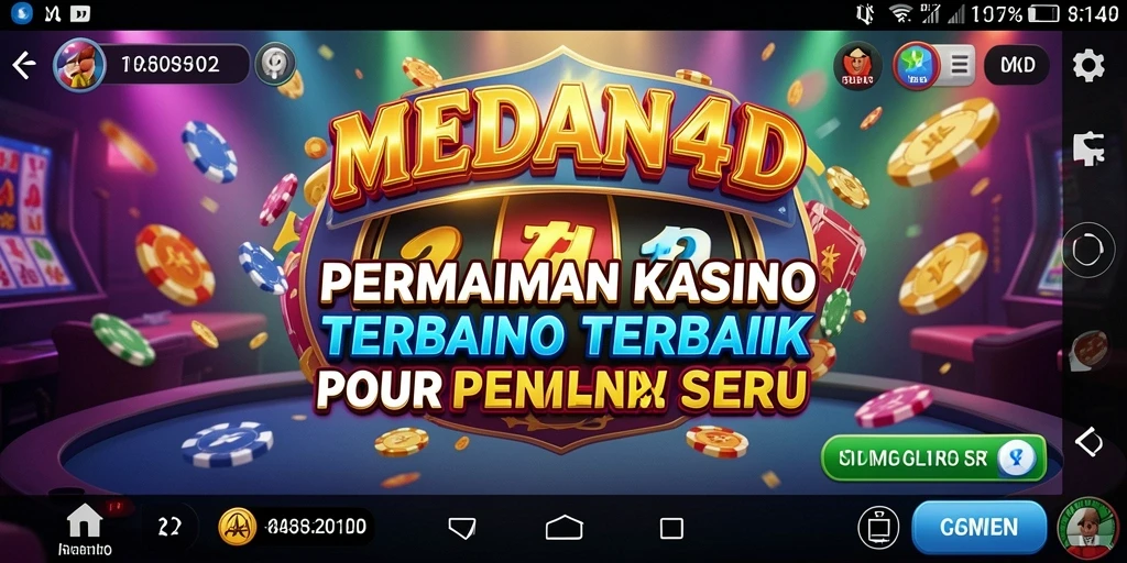 Gameplay seru di MEDAN4D dengan variasi permainan kasino yang menarik.