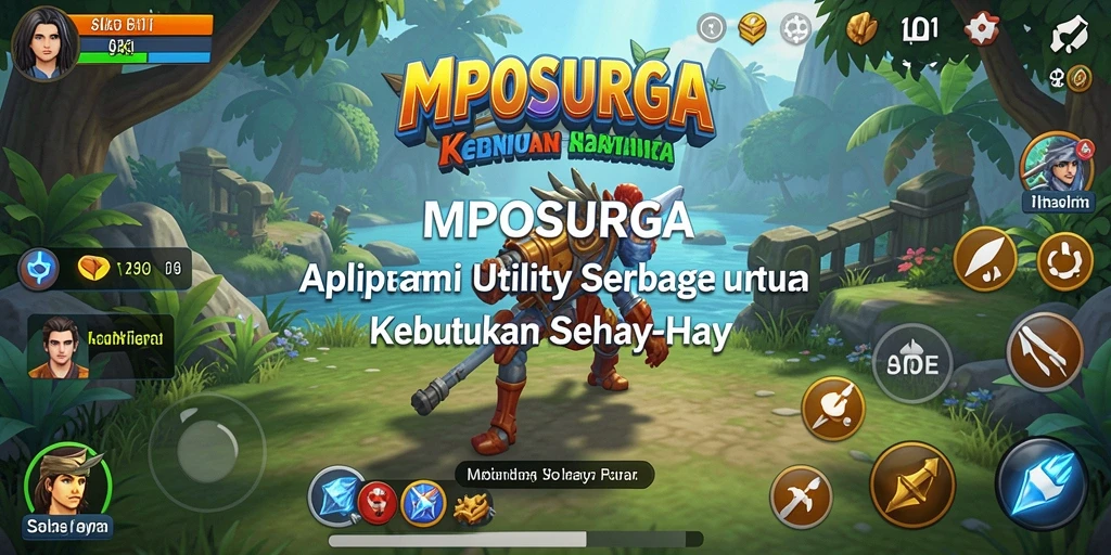 Screenshot utama MPOSURGA menampilkan antarmuka pengguna yang sederhana dan intuitif.