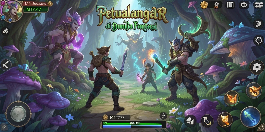 Tampilan menakjubkan dari gameplay MT777 dalam dunia petualangan.