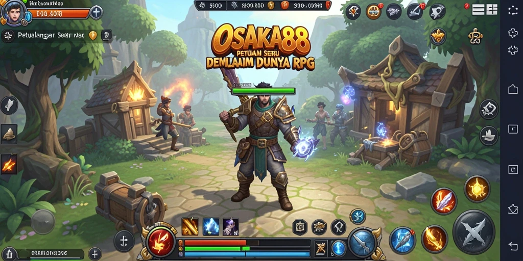 Tampilan gameplay OSAKA88 yang mendebarkan dengan aksi RPG yang seru.