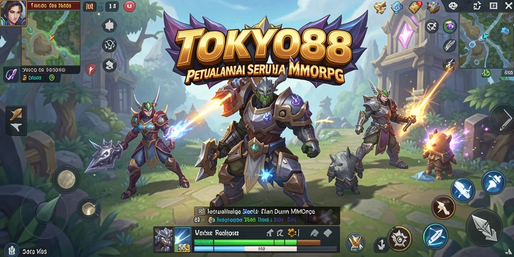 Screenshot gameplay menunjukkan petualangan epik di dunia <strong>TOKYO88</strong>.