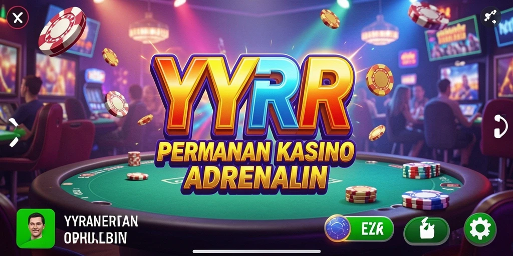 Tampilan menarik dari gameplay Kasino YYRR yang mendebarkan.